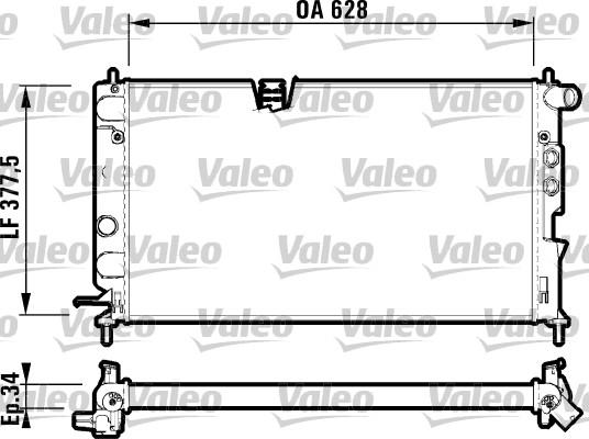 Valeo 732347 - Radiators, Motora dzesēšanas sistēma adetalas.lv