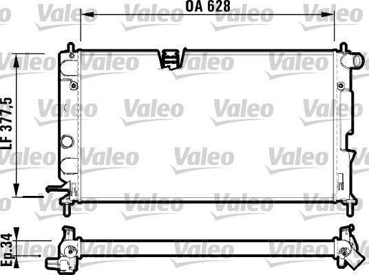 Valeo 732350 - Radiators, Motora dzesēšanas sistēma adetalas.lv