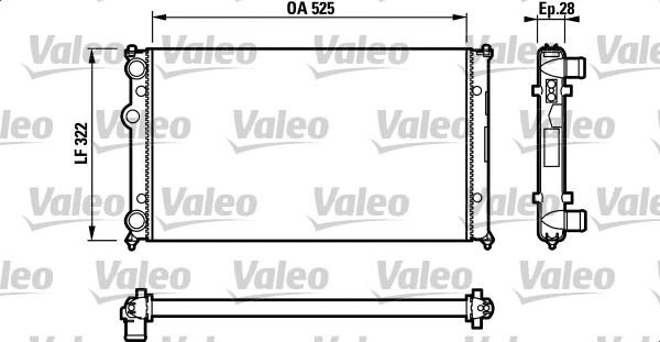 Valeo 732317 - Radiators, Motora dzesēšanas sistēma adetalas.lv