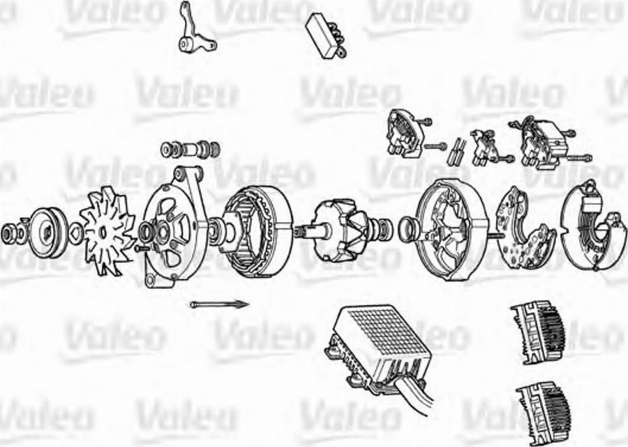 Valeo A14N49 - Rotors, Ģenerators adetalas.lv