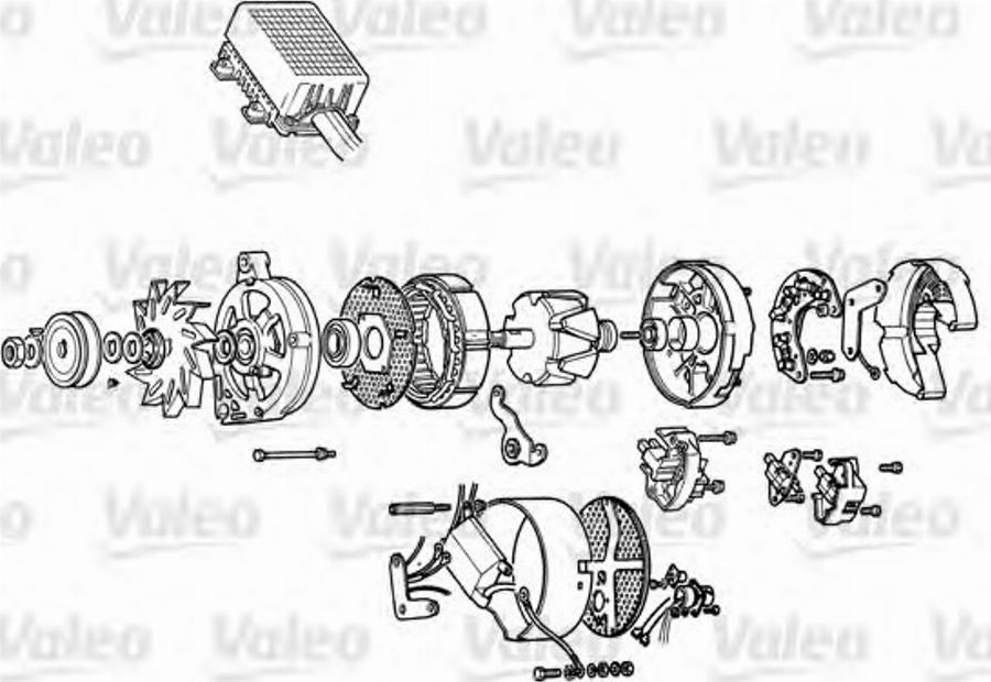 Valeo A14R45 - Ģenerators adetalas.lv