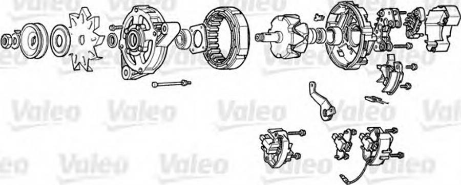 Valeo A12R2 - Ģeneratora sprieguma regulators adetalas.lv