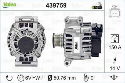 Valeo FG15T044 - Ģenerators adetalas.lv