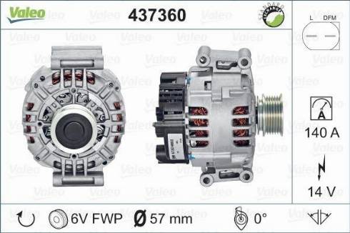 Valeo SG14B016 - Ģenerators adetalas.lv