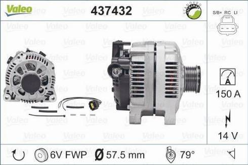 Valeo SG15S019 - Ģenerators adetalas.lv