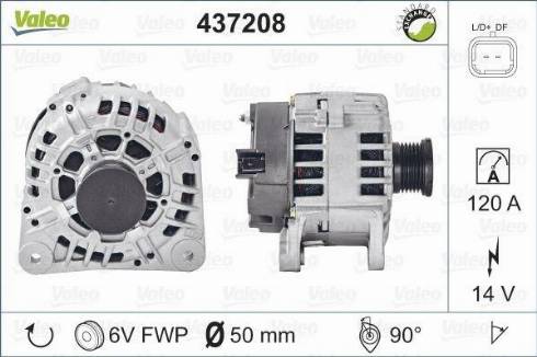 Valeo SG12B123 - Ģenerators adetalas.lv