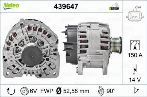 Valeo TG15C128 - Ģenerators adetalas.lv