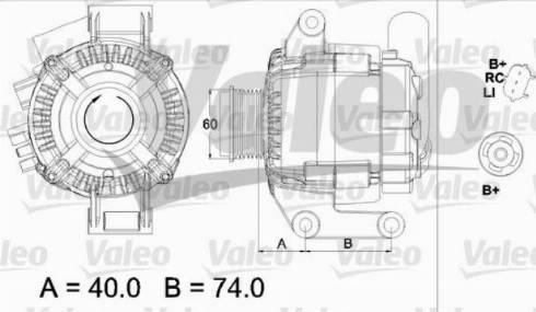 Valeo TG12C109 - Ģenerators adetalas.lv