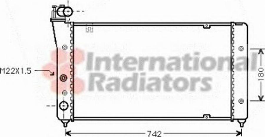 Van Wezel 49002030 - Radiators, Motora dzesēšanas sistēma adetalas.lv