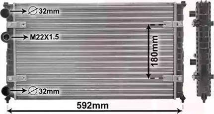 Nissens 63995 - Radiators, Motora dzesēšanas sistēma adetalas.lv