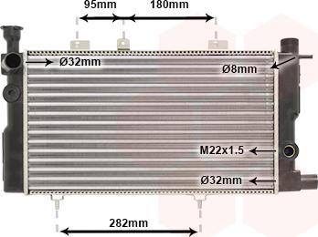 Van Wezel 40002095 - Radiators, Motora dzesēšanas sistēma adetalas.lv