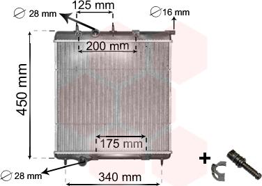 Van Wezel 40002298 - Radiators, Motora dzesēšanas sistēma adetalas.lv