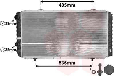 Van Wezel 40002268 - Radiators, Motora dzesēšanas sistēma adetalas.lv