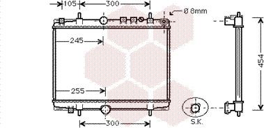 Van Wezel 40002234 - Radiators, Motora dzesēšanas sistēma adetalas.lv