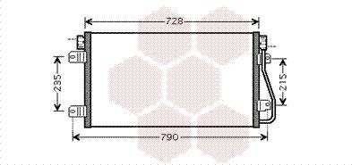 Van Wezel 43005348 - Kondensators, Gaisa kond. sistēma adetalas.lv