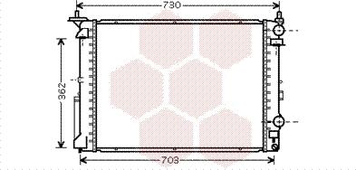 Van Wezel 43002319 - Radiators, Motora dzesēšanas sistēma adetalas.lv