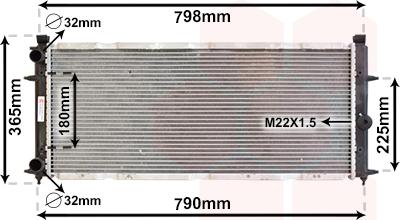 Van Wezel 58002094 - Radiators, Motora dzesēšanas sistēma adetalas.lv