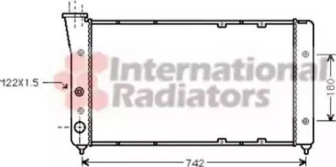 Van Wezel 58002091 - Radiators, Motora dzesēšanas sistēma adetalas.lv