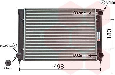 Van Wezel 58002040 - Radiators, Motora dzesēšanas sistēma adetalas.lv