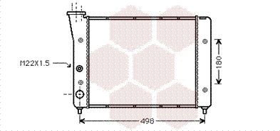 Van Wezel 58002083 - Radiators, Motora dzesēšanas sistēma adetalas.lv