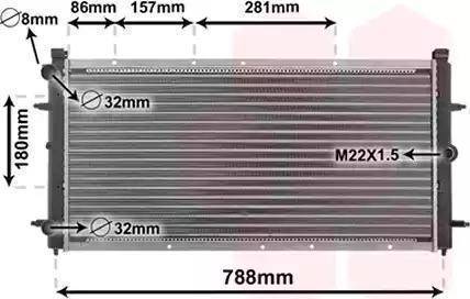 TEMPEST TP.15.65.273A - Radiators, Motora dzesēšanas sistēma adetalas.lv