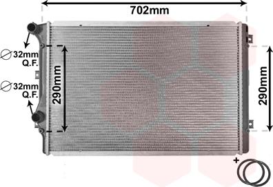 Van Wezel 58002207 - Radiators, Motora dzesēšanas sistēma adetalas.lv