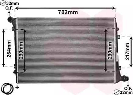 TEMPEST TP.15.65.291A - Radiators, Motora dzesēšanas sistēma adetalas.lv