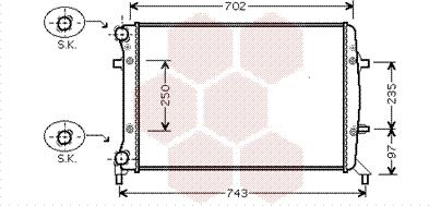 Van Wezel 58002272 - Radiators, Motora dzesēšanas sistēma adetalas.lv