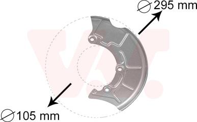 Van Wezel 5888371 - Dubļu sargs, Bremžu disks adetalas.lv