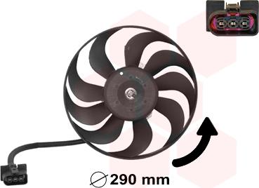 Van Wezel 5888745 - Ventilators, Motora dzesēšanas sistēma adetalas.lv