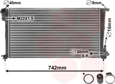 Van Wezel 09002159 - Radiators, Motora dzesēšanas sistēma adetalas.lv