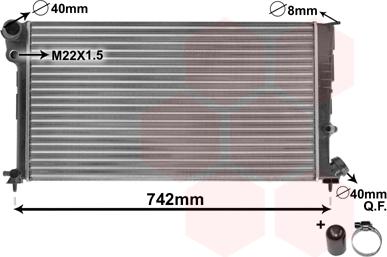 Van Wezel 09002137 - Radiators, Motora dzesēšanas sistēma adetalas.lv