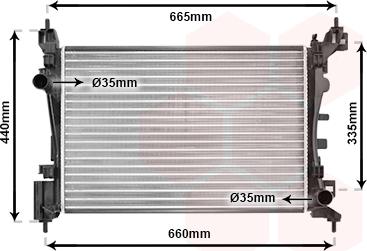 Van Wezel 09002261 - Radiators, Motora dzesēšanas sistēma adetalas.lv