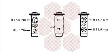 Van Wezel 06001089 - Izplešanās vārsts, Gaisa kond. sistēma adetalas.lv