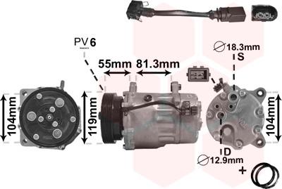 Van Wezel 0300D152 - Sausinātājs, Kondicionieris adetalas.lv