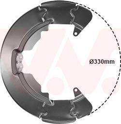 Van Wezel 1864371 - Dubļu sargs, Bremžu disks adetalas.lv