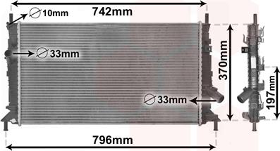 Van Wezel 18002369 - Radiators, Motora dzesēšanas sistēma adetalas.lv