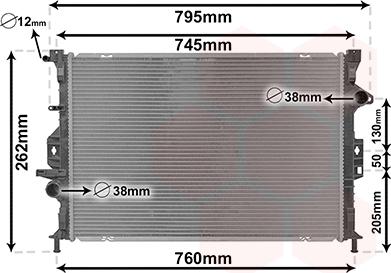 Van Wezel 18012707 - Radiators, Motora dzesēšanas sistēma adetalas.lv