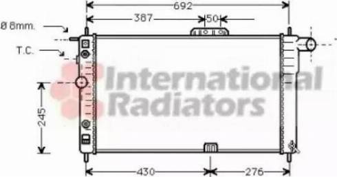 Van Wezel 81002003 - Radiators, Motora dzesēšanas sistēma adetalas.lv