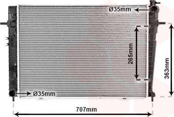 Van Wezel 82002126 - Radiators, Motora dzesēšanas sistēma adetalas.lv