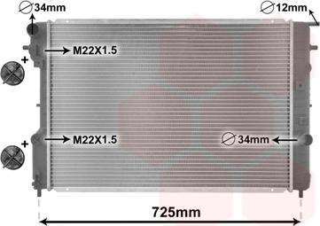 Van Wezel 37002248 - Radiators, Motora dzesēšanas sistēma adetalas.lv