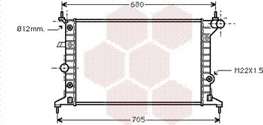 Van Wezel 37002219 - Radiators, Motora dzesēšanas sistēma adetalas.lv