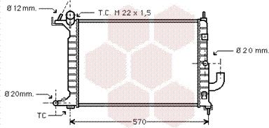 Van Wezel 37002221 - Radiators, Motora dzesēšanas sistēma adetalas.lv