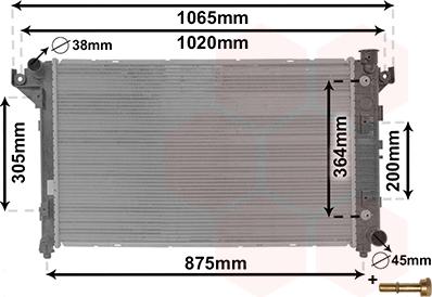 Van Wezel 20012701 - Radiators, Motora dzesēšanas sistēma adetalas.lv