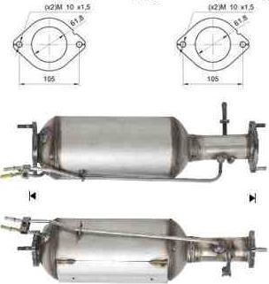 VEGAZ FK-864 - Nosēdumu / Daļiņu filtrs, Izplūdes gāzu sistēma adetalas.lv