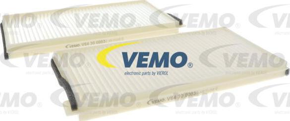 Vemo V64-30-0003 - Filtrs, Salona telpas gaiss adetalas.lv