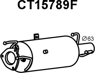 Veneporte CT15789F - Nosēdumu / Daļiņu filtrs, Izplūdes gāzu sistēma adetalas.lv