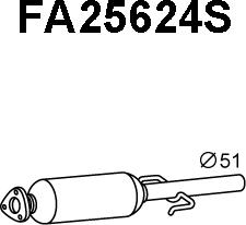 Veneporte FA25624S - Nosēdumu / Daļiņu filtrs, Izplūdes gāzu sistēma adetalas.lv