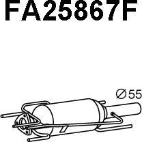 Veneporte FA25867F - Nosēdumu / Daļiņu filtrs, Izplūdes gāzu sistēma adetalas.lv