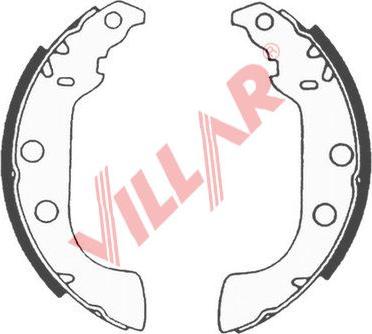 Villar 629.0569 - Bremžu loku komplekts adetalas.lv